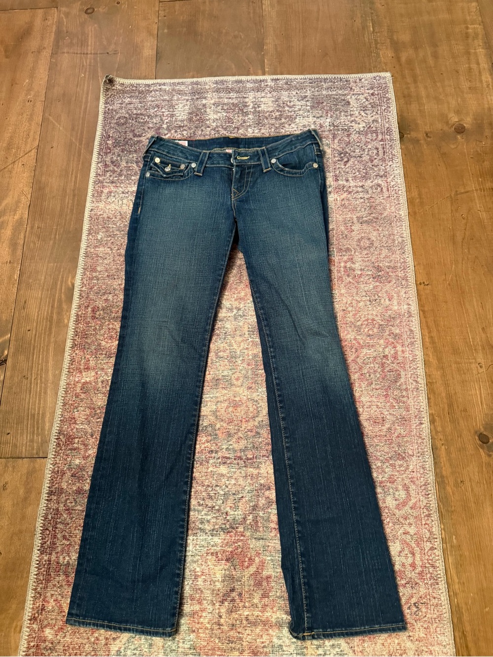 True Religion  Dark Blue Bootcut Jeans - Classic Fit